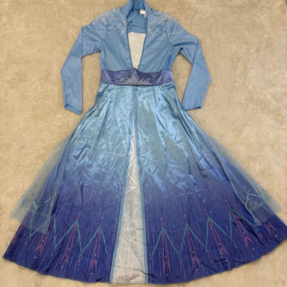 Disney Frozen 2 Elsa Deluxe Adult Costume Womens M 8-10 Dress Cape Disguise